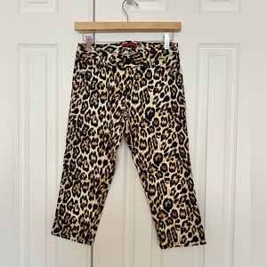 Alice and Olivia crop leopard pant size 4